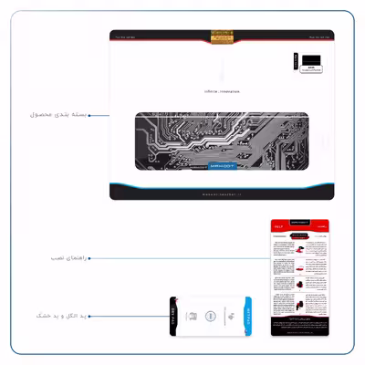 برچسب پوششی ماهوت مدل Black Printed Circuit Board مناسب برای تبلت ایسوس Transformer 3 Pro 2016
