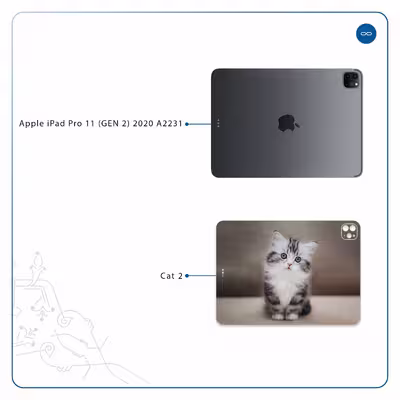برچسب پوششی ماهوت مدل Cat-2 مناسب برای تبلت اپل iPad Pro 11 (GEN 2) 2020 A2231