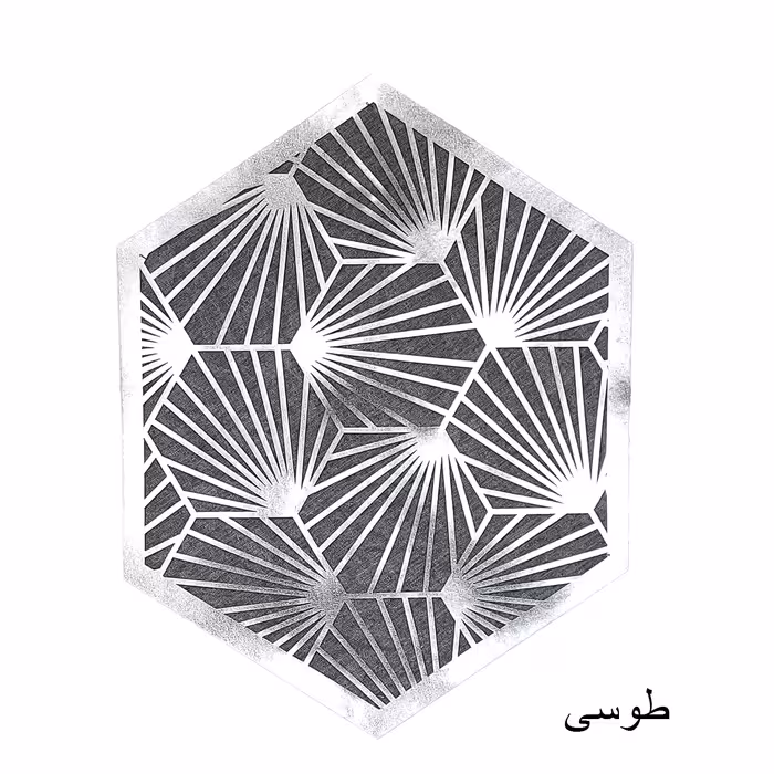 رومیزی مدل مخمل و چرم طرح قاصدک مجموعه 4 عددی