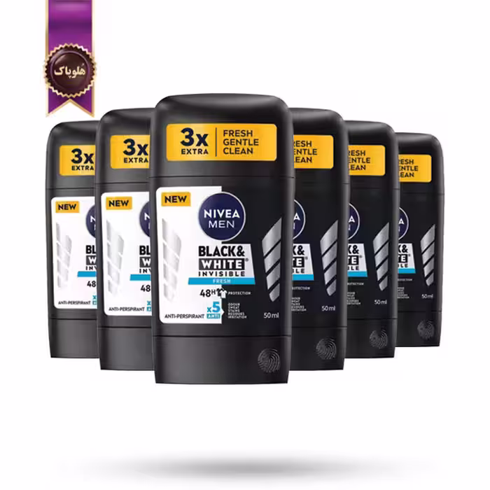 6 عدد مام استیک ضد تعریق مردانه نیوا Nivea مدل تازه و شاداب Fresh حجم 50 میلی‌ لیتر (اورجینال)