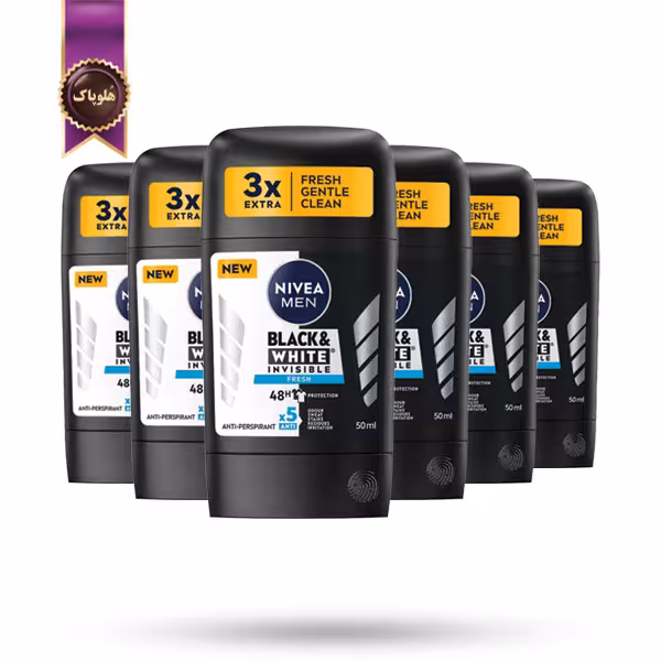6 عدد مام استیک ضد تعریق مردانه نیوا Nivea مدل تازه و شاداب Fresh حجم 50 میلی‌ لیتر (اورجینال)