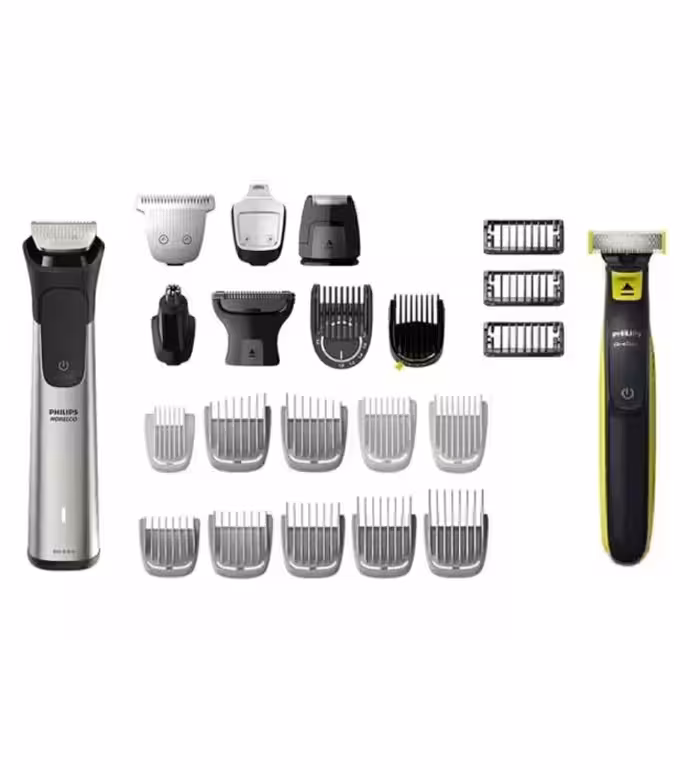 ماشین اصلاح سر و صورت (ریش تراش) فیلیپس مدل MG9510 به همراه ماشین اصلاح وان بلید مجموعه 2 عددی