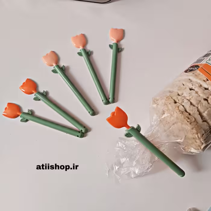 گیره زیپ کیپ طرح گل، مناسب برای بسته بندی مواد غذایی