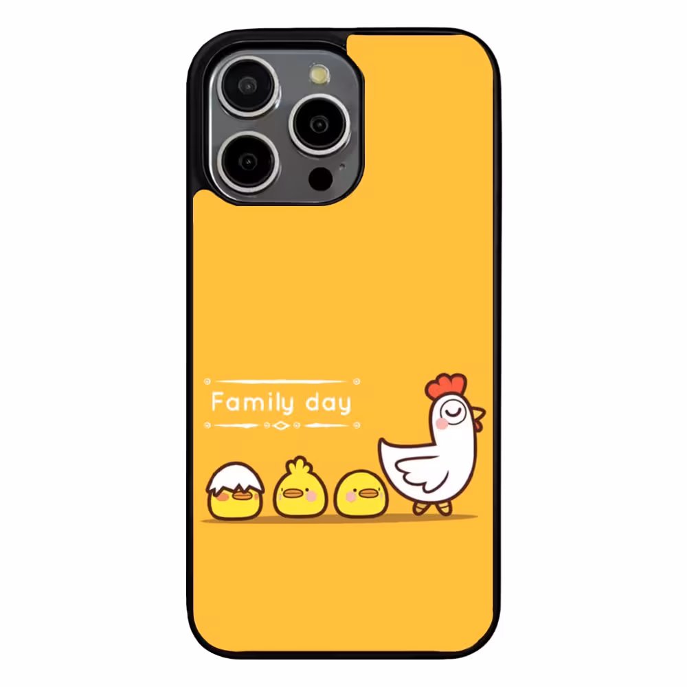 کاور مدل مرغ و جوجه ها مناسب برای گوشی موبایل اپل iPhone 16 Pro Max