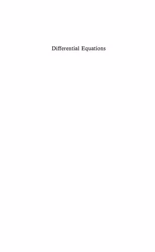 خرید و دانلود نسخه کامل کتاب Differential Equations: An Introduction with Applications