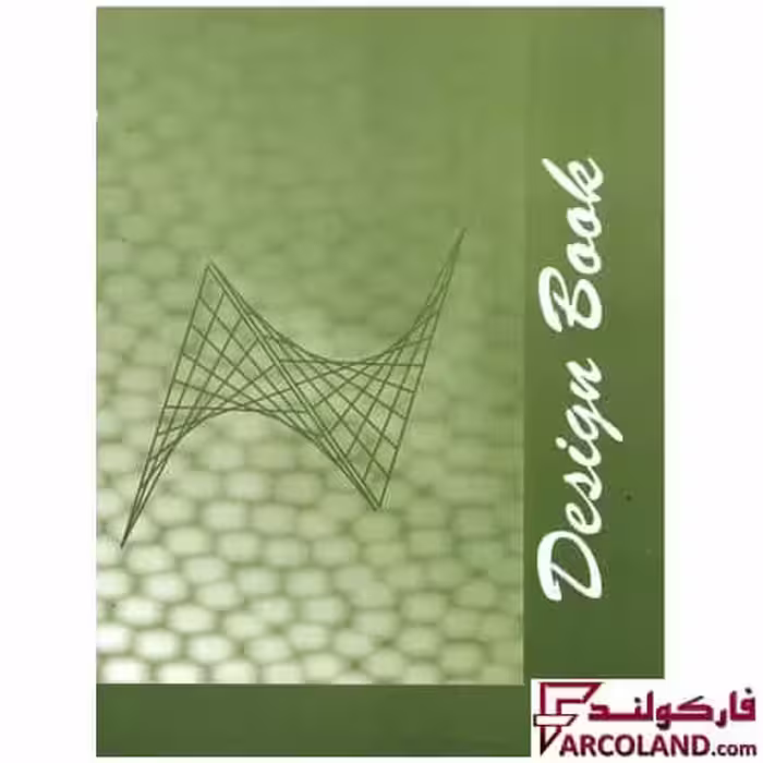 دفتر شطرنجی جلد مقوایی سایز A4 ته چسب 50 برگ 0.5 سانتی متری سایز رحلی