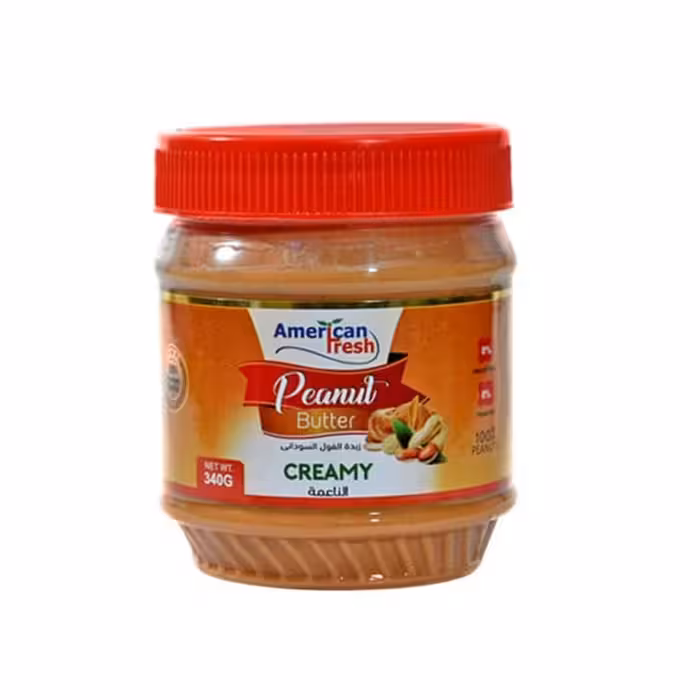 کره بادام زمینی کرمی امریکن فرش 340 گرم