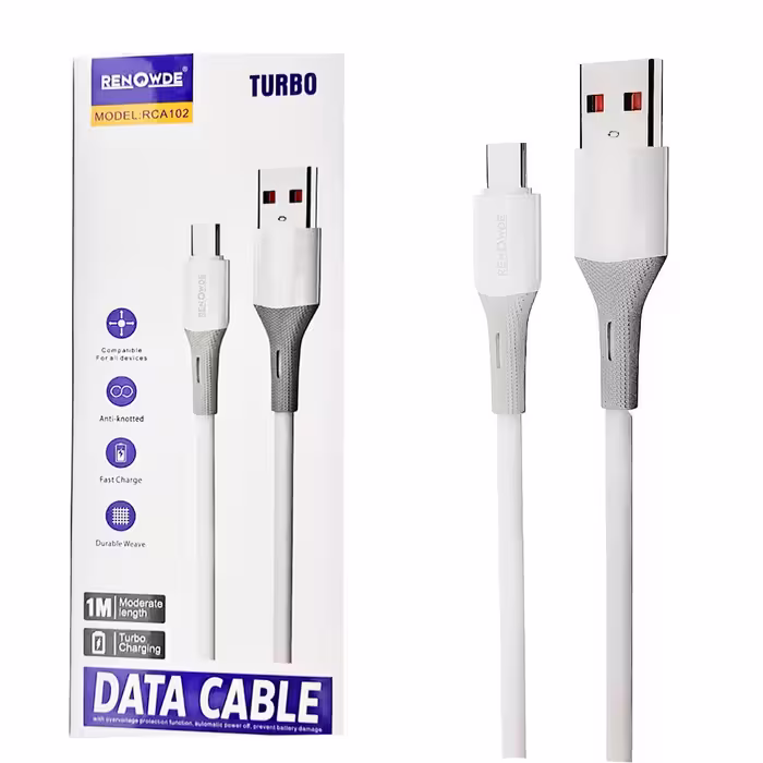 کابل تایپ سی پکدار   RENOWED    مدل   RCA102    ( فاقد گارانتی )