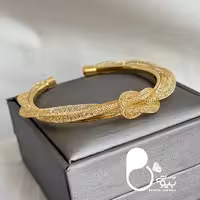 دستبند کریستالی گره ترک