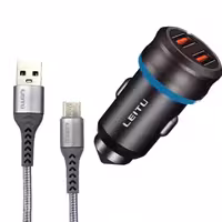 شارژر فندکی لیتو مدل LC-C2 به همراه کابل تبدیل USB-C | کالا مکس
