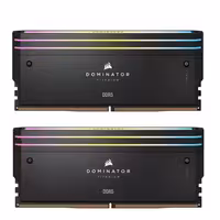 رم DDR5 دسکتاپ 64 گیگابایت 6600MHz CL32 کورسیر مدل DOMINATOR TITANIUM BLACK دو کاناله