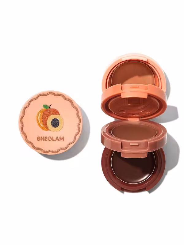ست کرمی رژ گونه و لب Apricot Dream Cheek  رنگ  Apricot  شیگلم SHEGLAM