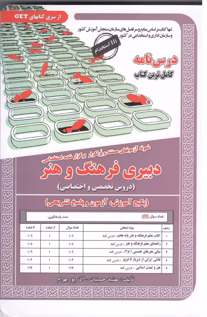 دبیری فرهنگ و هنر دروس(تخصصی و اختصاصی)  سامان سنجش