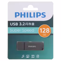 فلش مموری Philips FM11UA128B/93 USB 3.2 Flash Memory - 128GB - خاکستری