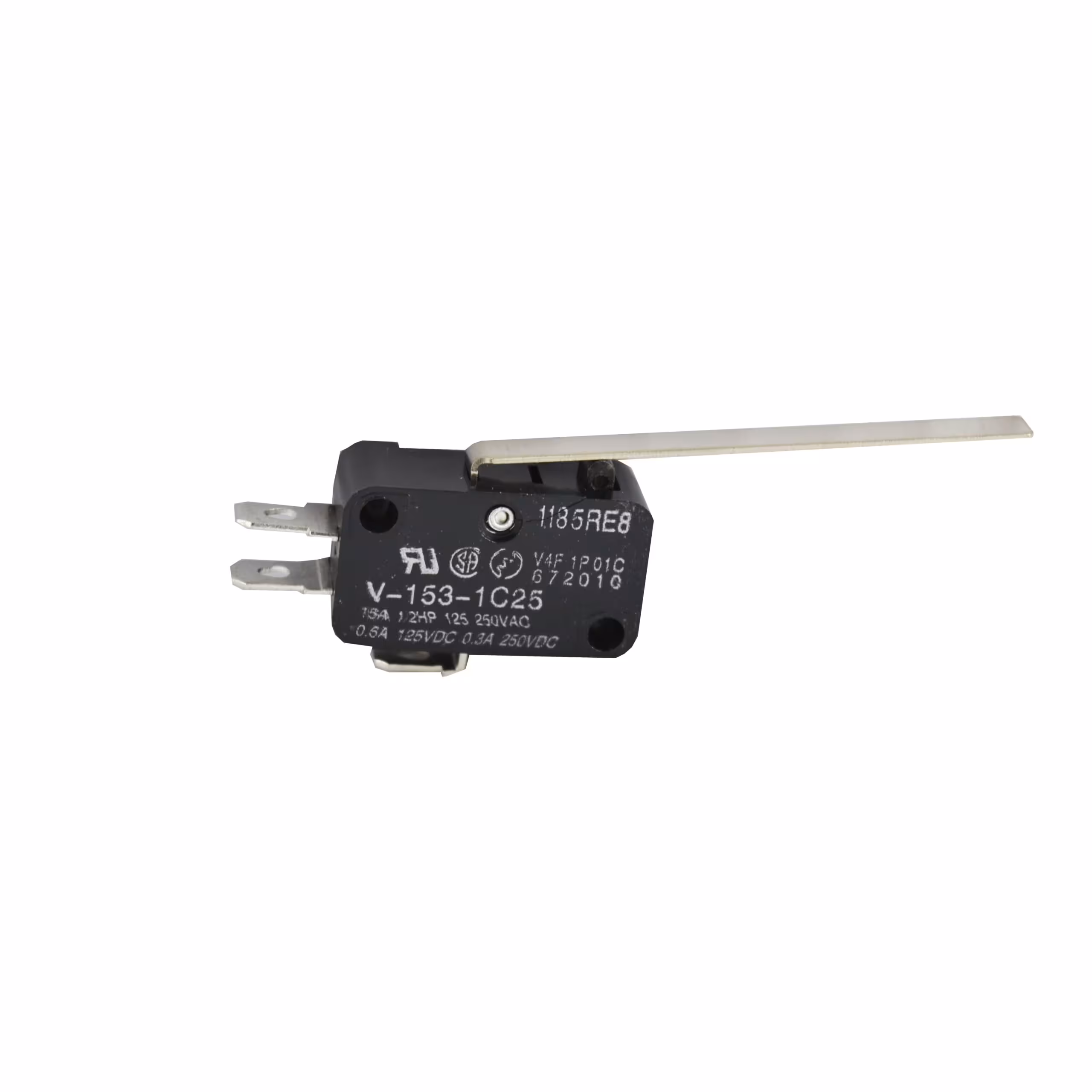 میکروسوئیچ 15A 250VAC اهرم دار 50mm مدل V153-1C25