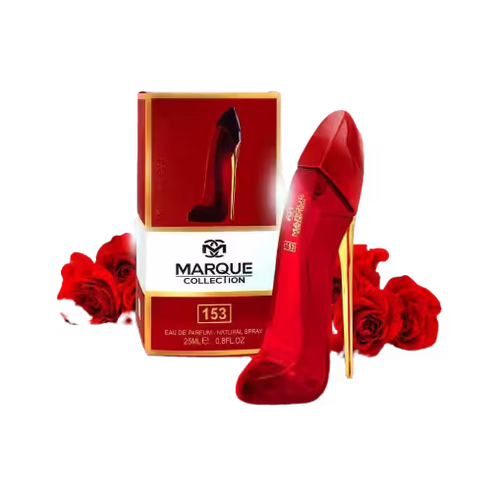 عطر ادکلن زنانه کارولینا هررا سی اچ گودگرل ولوت فتال (قرمز) مارکویی کالکشن کد 153 (Fragrance world Marque Collection Carolina Herrera Good Girl) حجم 25 میل