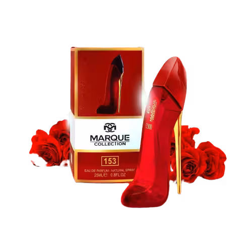 عطر ادکلن زنانه کارولینا هررا سی اچ گودگرل ولوت فتال (قرمز) مارکویی کالکشن کد 153 (Fragrance world Marque Collection Carolina Herrera Good Girl) حجم 25 میل