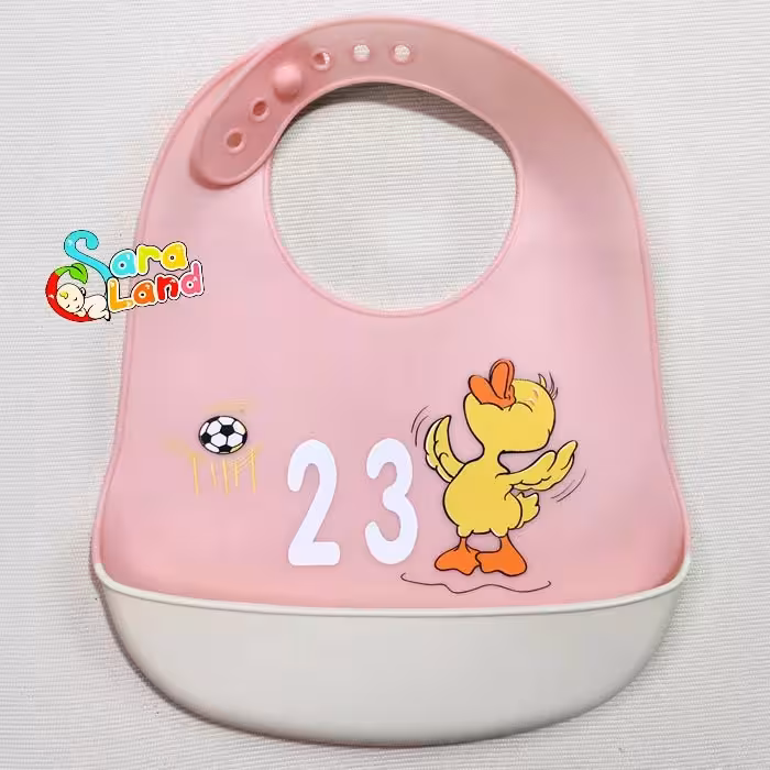 پیشبند سیلیکونی نوزاد طرح جوجه