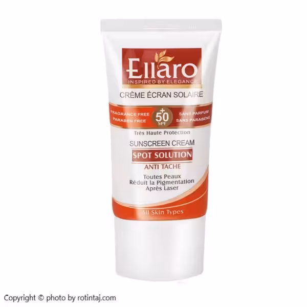 کرم ضد آفتاب ضد لک اسپات سولوشن SPF 50 الارو
