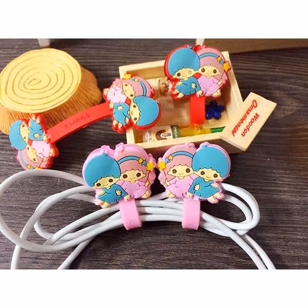 جمع کننده کابل دکمه ا ی زوج کاواییCartoon Cable Winder