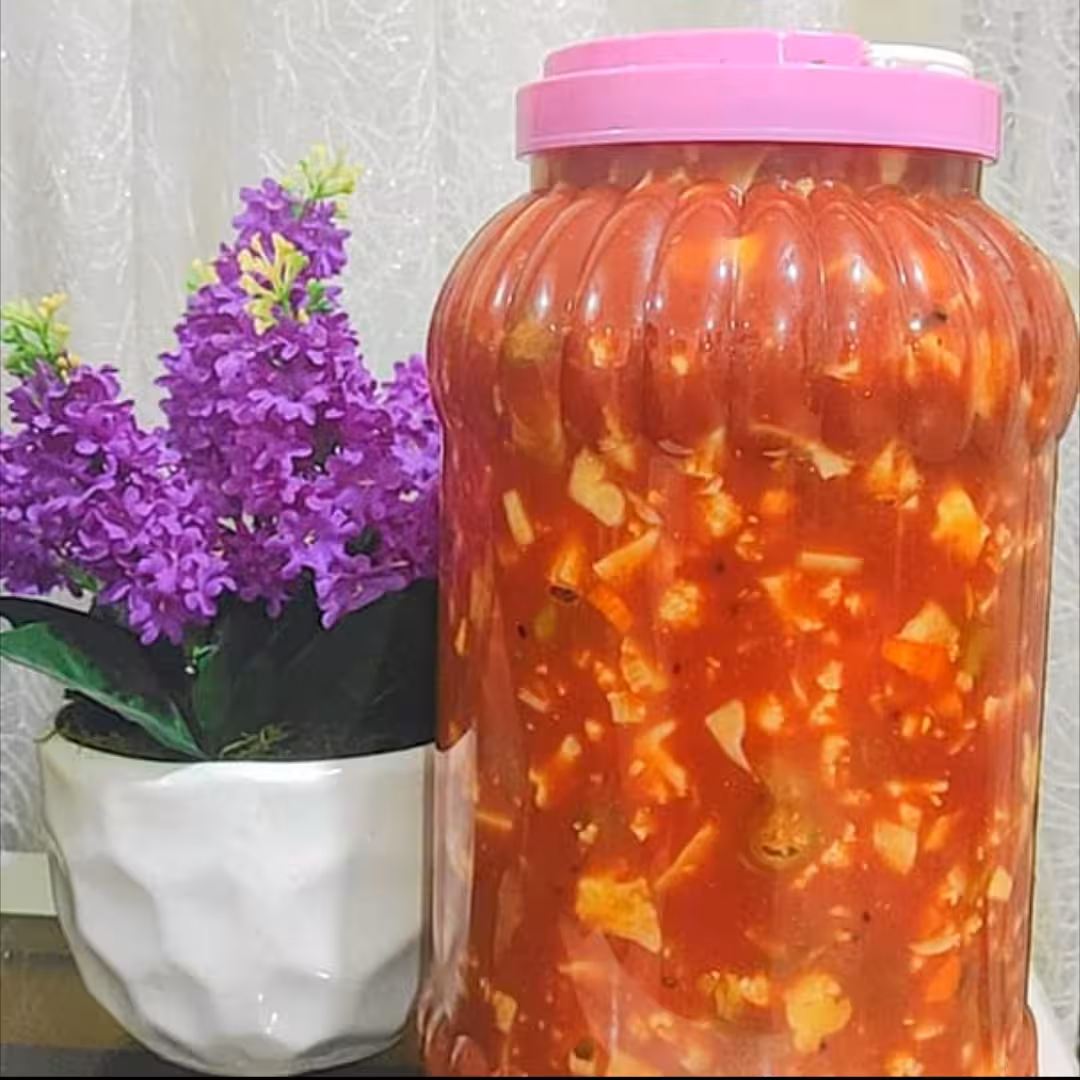 ترشی مشهدی یا ترشی گوجه خانگی 