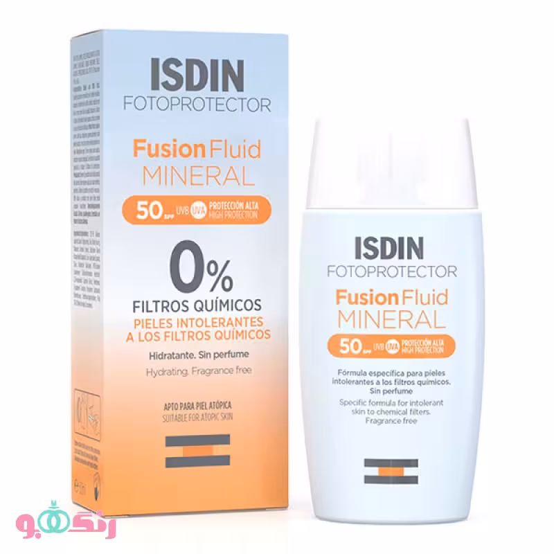 ضد آفتاب ایزدین ISDIN مدل فیوژن فلوئید مینرال Fusion Fluid Mineral SPF 50