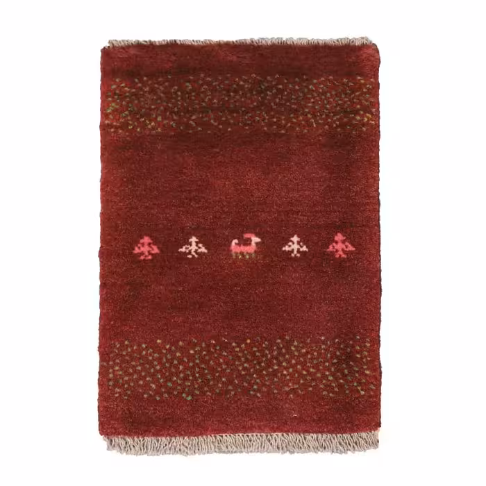 گبه دستباف نیم متری طرح قشقایی کد 4030316