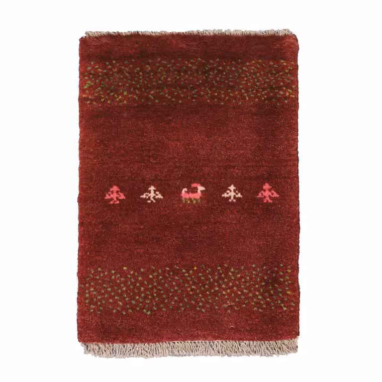 گبه دستباف نیم متری طرح قشقایی کد 4030316