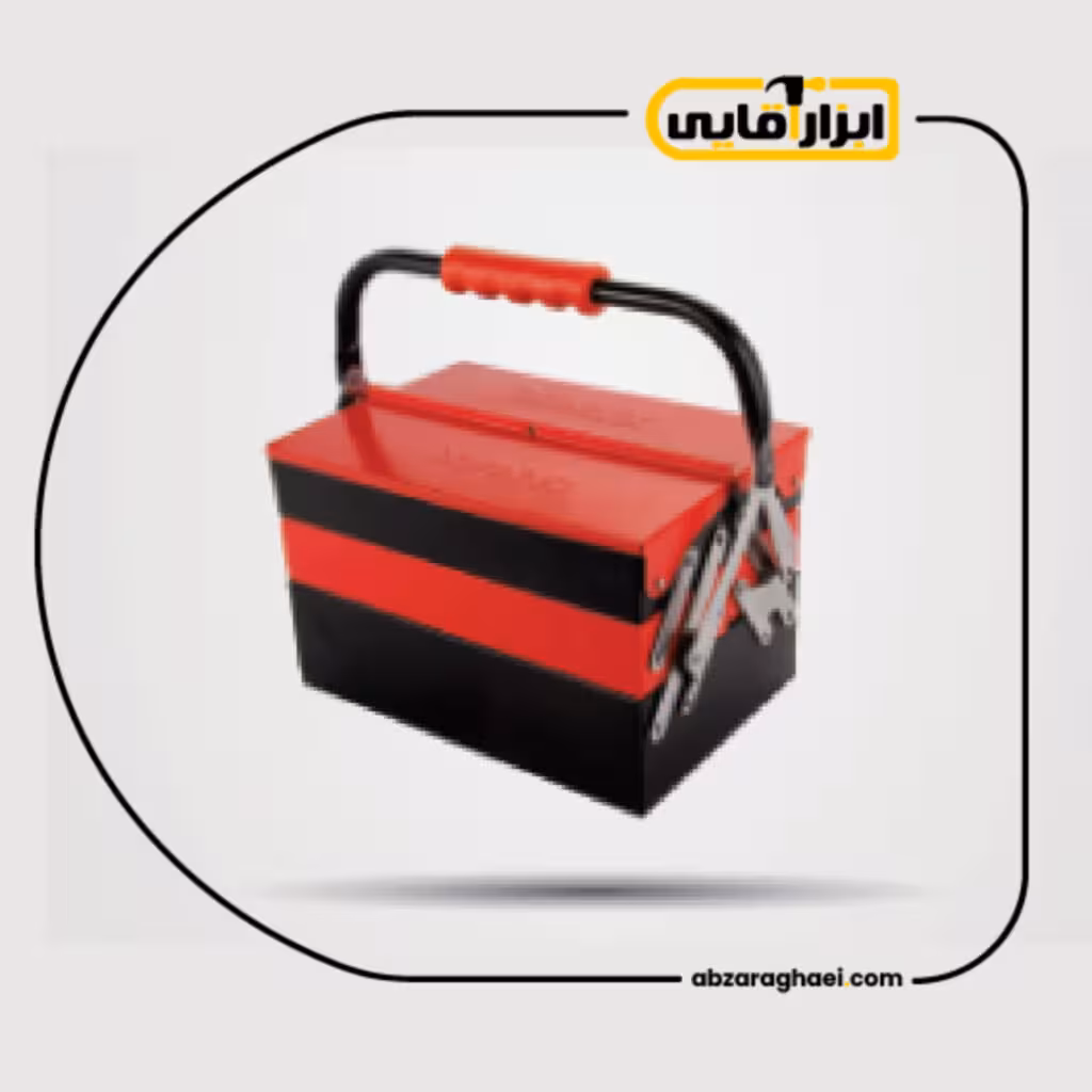 جعبه ابزار فلزی اتوماتیک 30 سانتی متر سه طبقه دنلکس مدل DH-1033