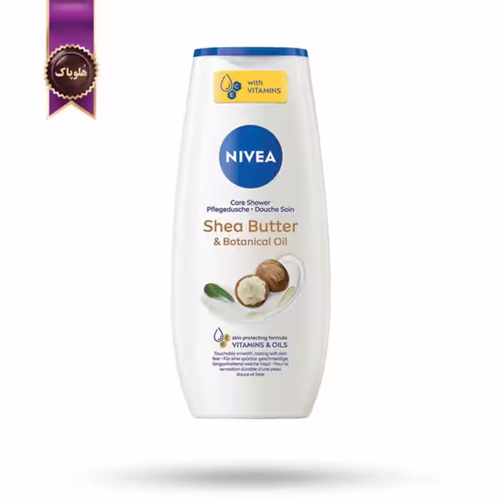 ژل دوش نیوا NIVEA مدل شی باتر و روغن‌ گیاهی مغذی Shea Butter & Botanical Oil حجم 250 میلی لیتر (اورجینال)