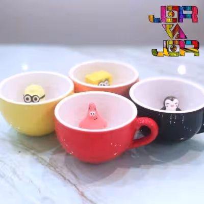 ماگ سورپرایزی ماگ عروسک دار پاتریک باب اسفنجی مینیون فیل