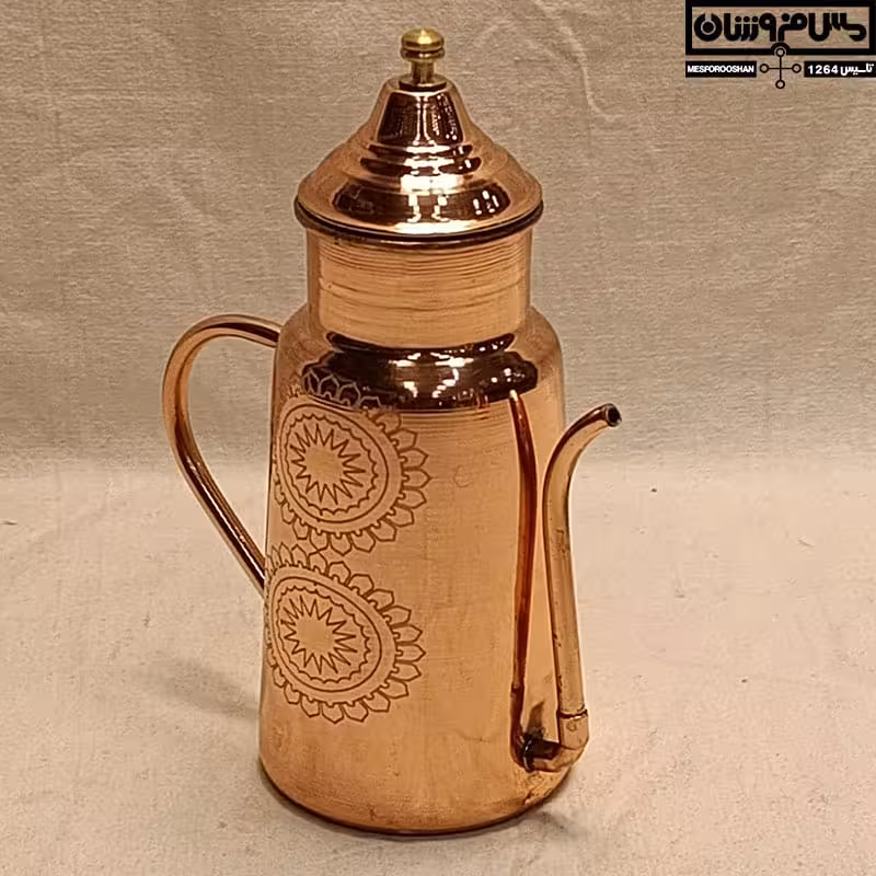 قهوه جوش دله مسی طرحدار مدل فلامینگ