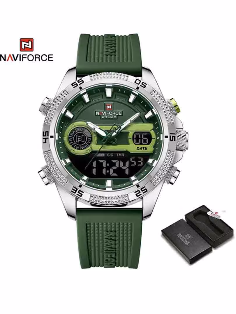 ساعت مچی دوزمانه مردانه نیوی فورس Naviforce NF 9223 S/GN/GN