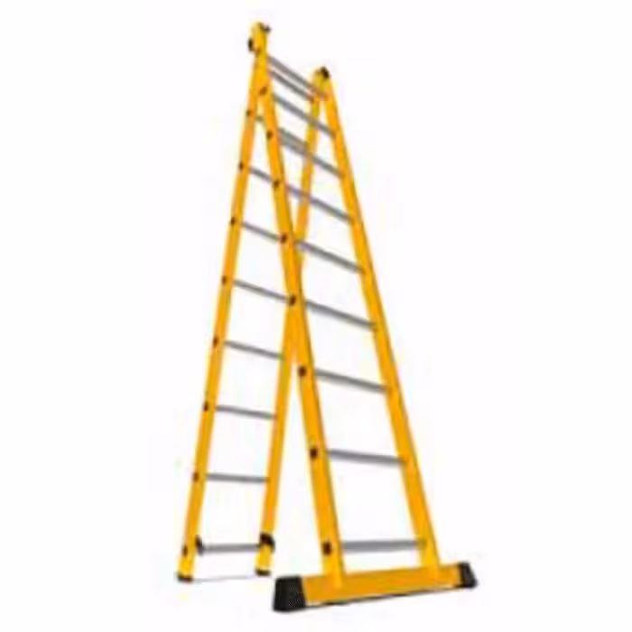 نردبان 23 پله 2 تکه آلوم پارس پله مدل الگانت 6 متری