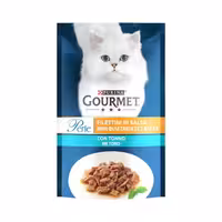 پوچ گربه گورمت با طعم ماهی تن وزن 85 گرم