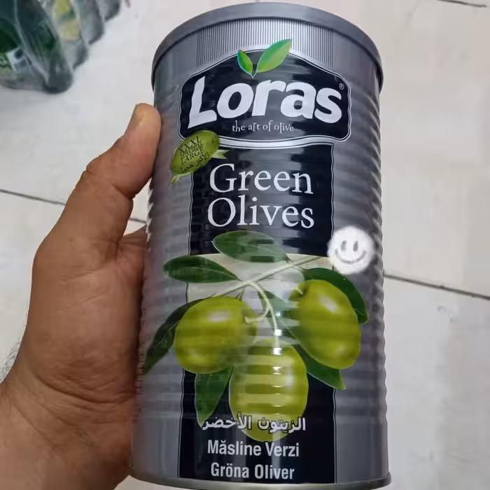زیتون سبز لوراس بانکه ای 600گرم خالص ترکیه | amazonchi