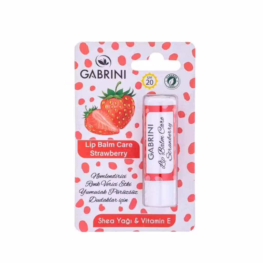 بالم لب گابر ینی Gab rini Lip Care Strawberry با رایحه توت فرنگی 5 گرم