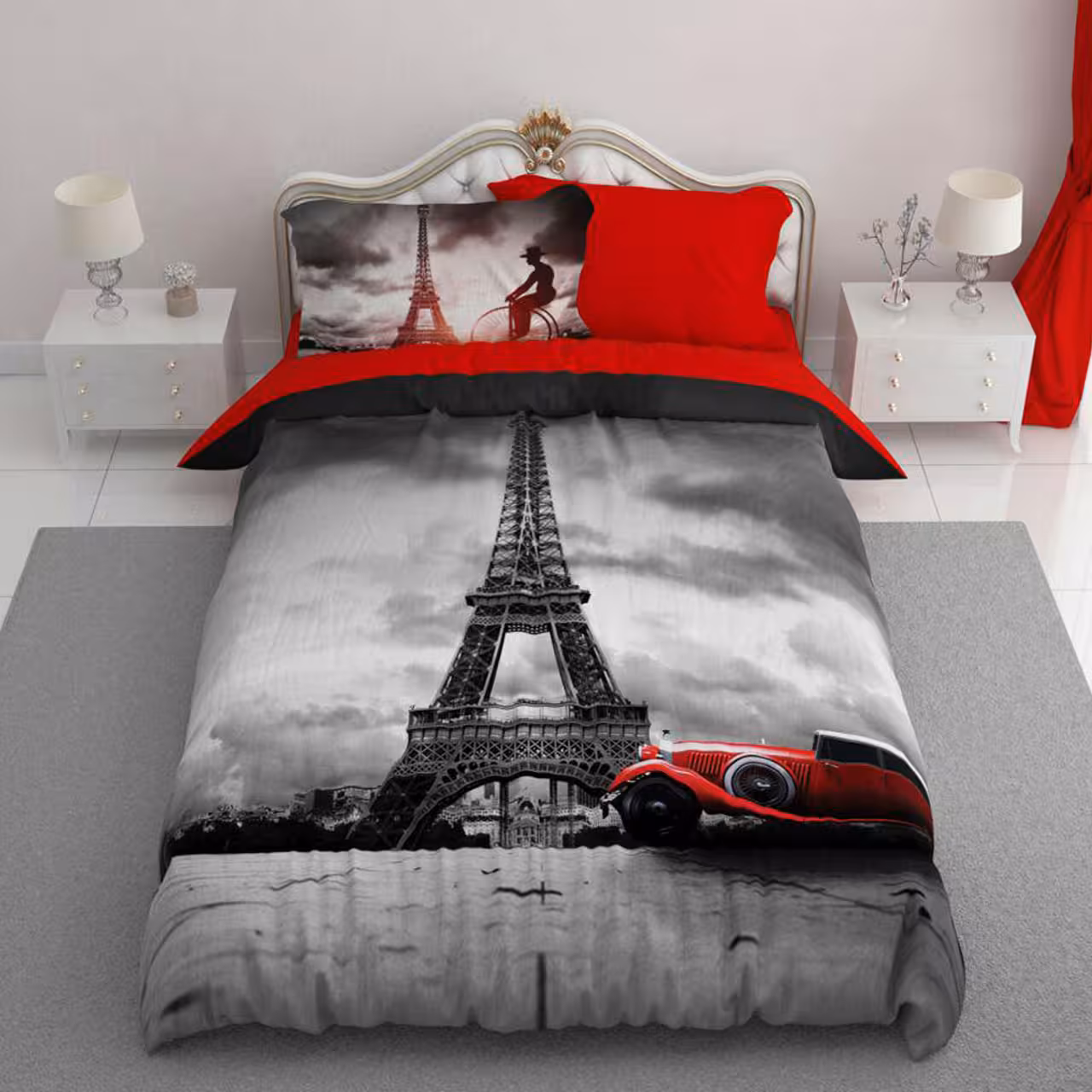 سرویس لحاف روتختی ترکسان یک نفره 4 تیکه کد D99