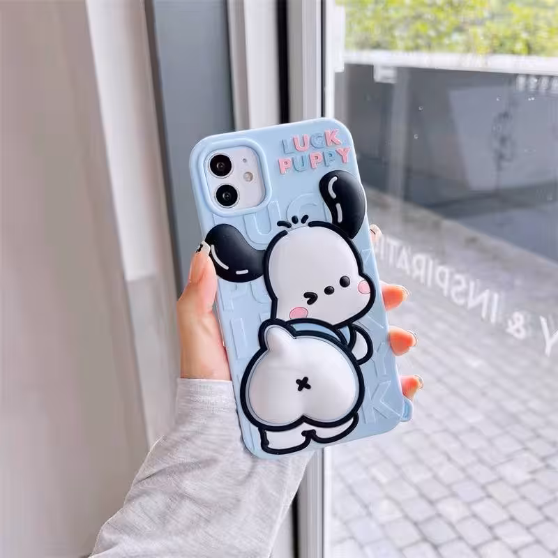 قاب گوشی موبایل مدل سگ باسن برجسته سیلیکونی اورجینال