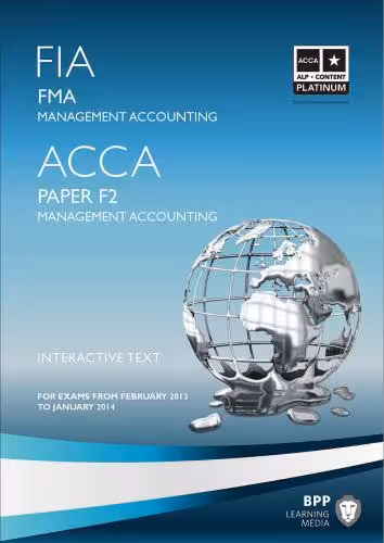 خرید و دانلود نسخه کامل کتاب ACCA F2 Management accounting (UK) FA 2012 Study text