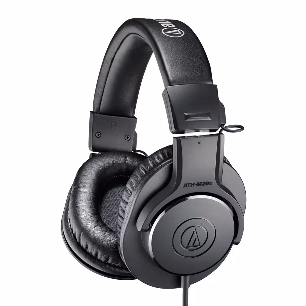 هدفون استودیویی آدیو تکنیکا مدل ATH-M20xAudio-Technica ATH-M20x Headphone Monitoring