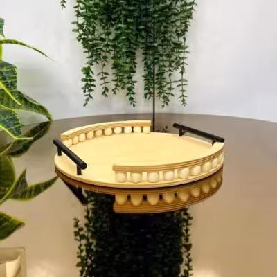 سینی مهره دار دسته فلز 9 میل