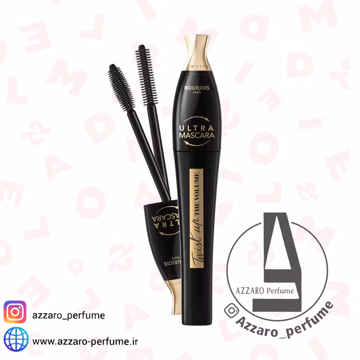 ریمل دو سر بورژوا مدل Twist Up The Volume Ultra Black