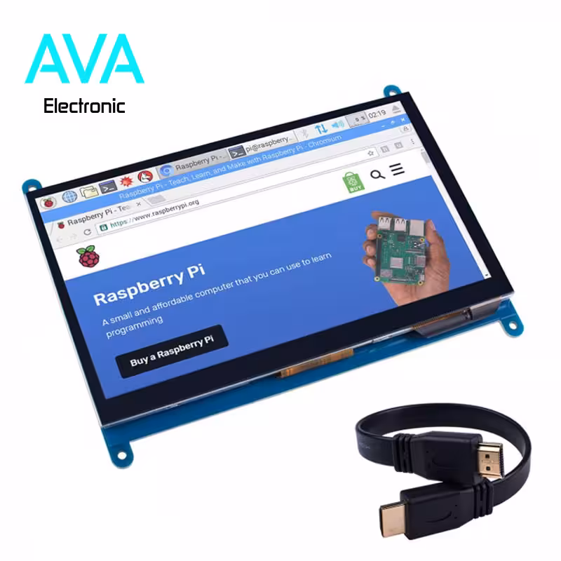 نمایشگر 7 اینچ همراه با تاچ خازنی دارای ورودی HDMI