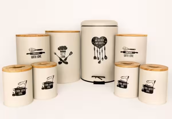 ست 8 پارچه در چوبی B013  BVK