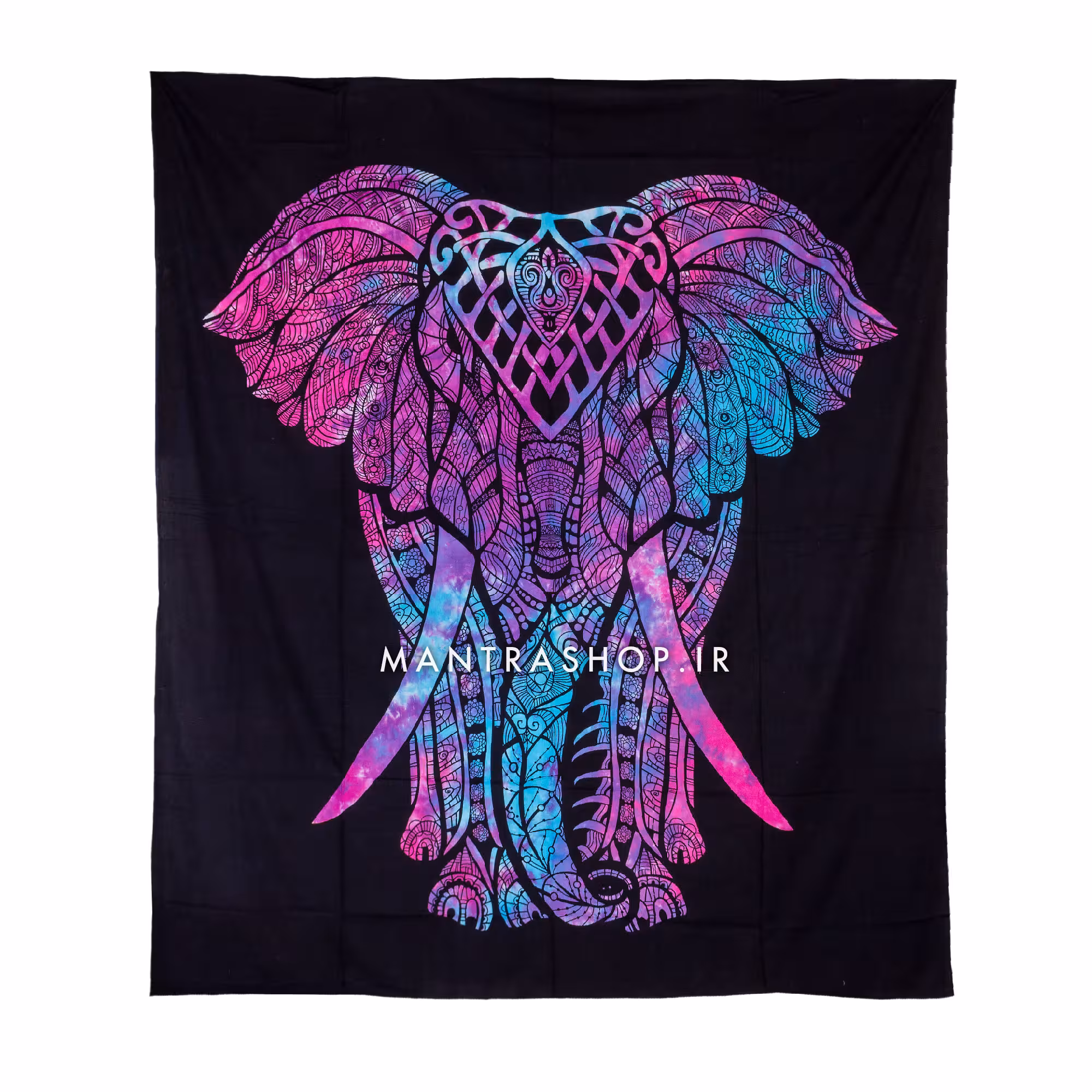 بکدراپ تپستری هندی طرح فیل (روتختی دو نفره) کد 274