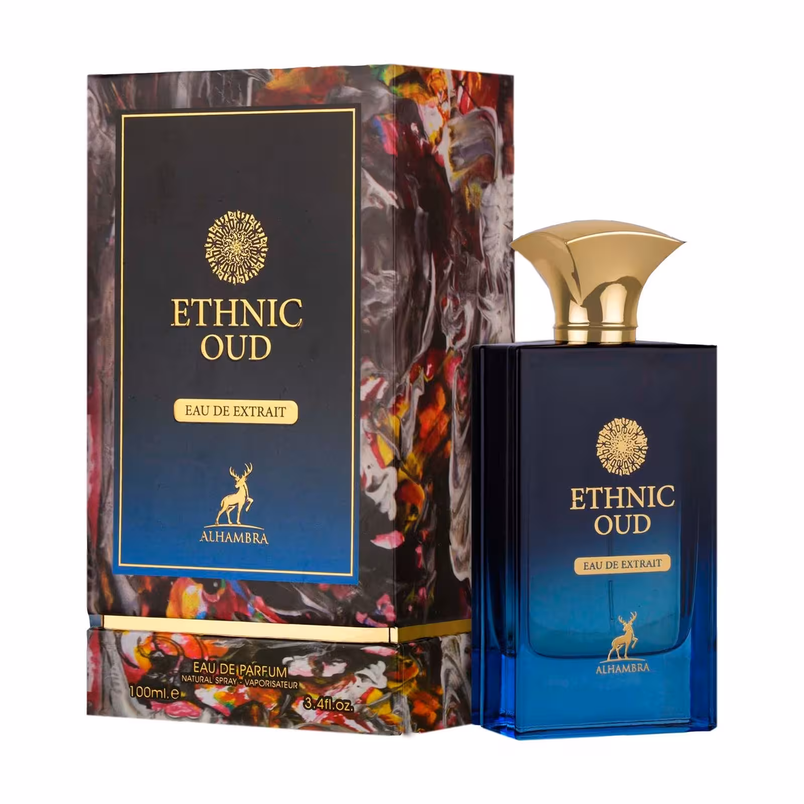 ادو پرفیوم مردانه اینترلود الحمبرا مدل Ethnic Oud حجم 100 میلی لیتر