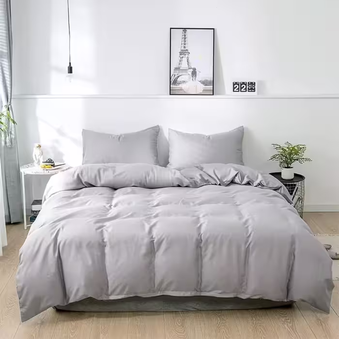 سرویس روتختی کاوری چیداری نقره ای دو نفره چهار تکه