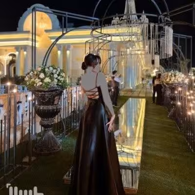 پیراهن شب زنانه ساتن مدل پانیذ