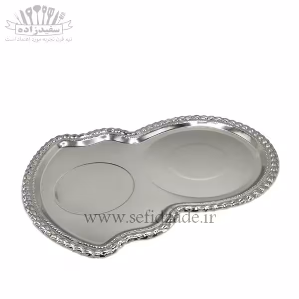 سینی زیر سماوری استیل گندمی